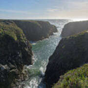 Dramatic Coastal Cliff Scene Poster