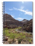 Winding Road Through Desert Canyon Spiral Notebook