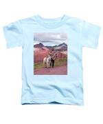 Peruvian Scene With Red Valley And Llama Toddler T-Shirt