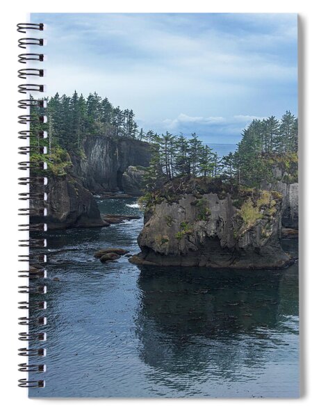 Serene Coastal Rocky Landscape Spiral Notebook