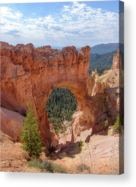 Majestic Natural Rock Arch In Bryce Canyon National Park Acrylic Print