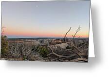 Breathtaking Canyon Sunset View Greeting Card