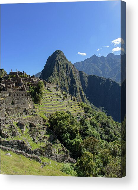 Machu Picchu In Sunlit Splendor Acrylic Print