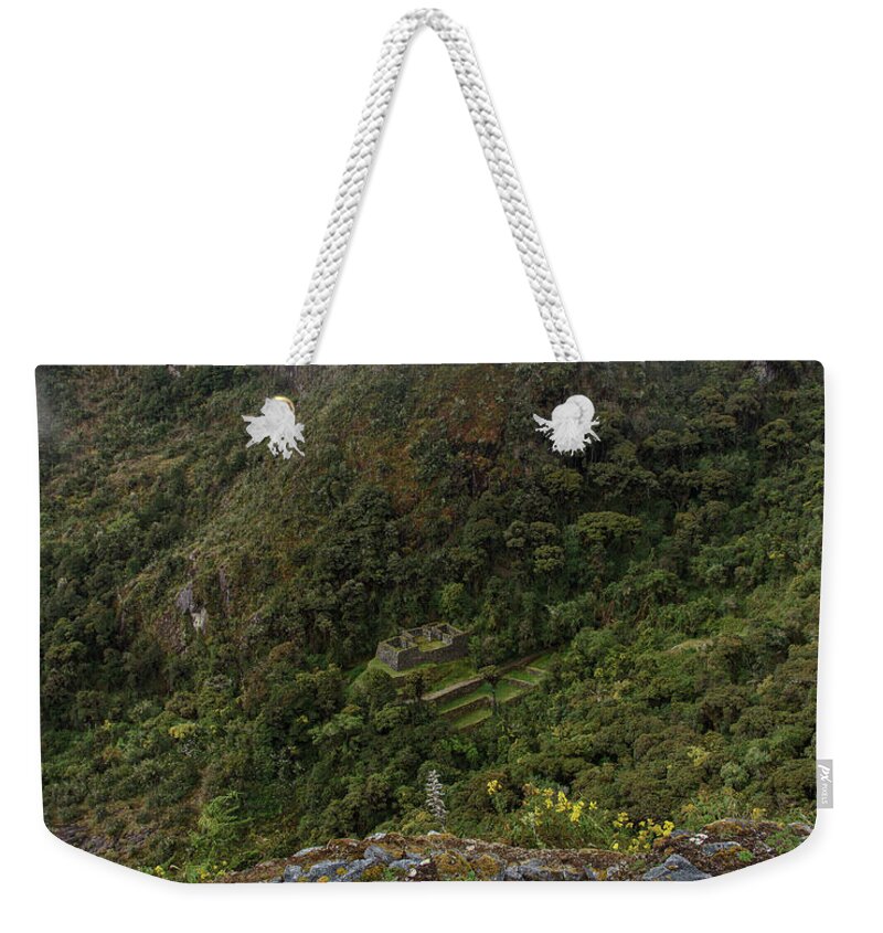 Misty Mountain Ruins Weekender Tote Bag