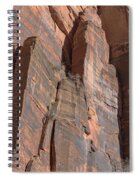 Towering Desert Sandstone Cliffs In Zion National Park Spiral Notebook