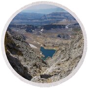 Breathtaking Middle Teton Mountain View Round Beach Towel