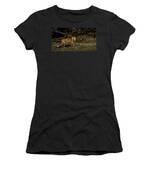 Fox In Sunlit Forest Clearing Women's T-Shirt