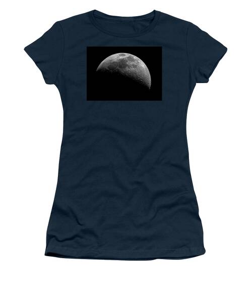 Illuminated Half Of The Moon Women's T-Shirt