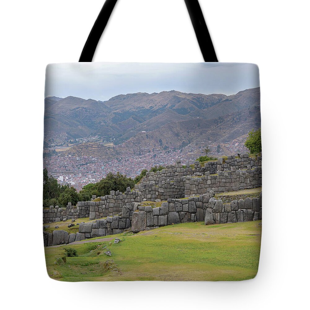 Saqsaywaman Incan Ruin In Cusco Peru Tote Bag