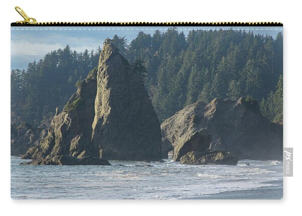 Dramatic Coastal Rock Formations Zip Pouch