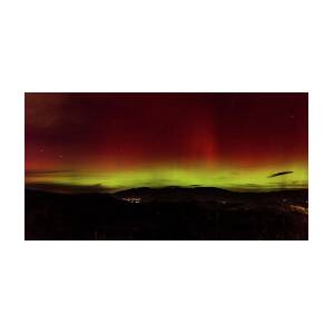 Northern Lights Over Wasatch Mountain Range by Brandon Wichmann