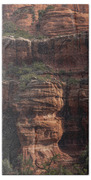 Majestic Red Rock Formations In Sedona Arizona Beach Towel