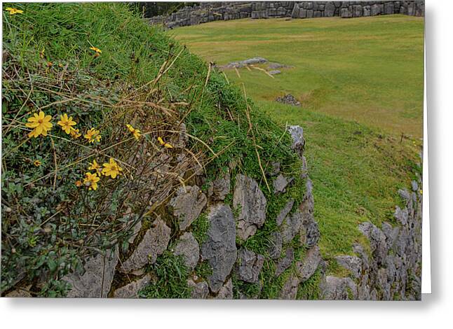 Saqsaywaman In Cusco Peru Greeting Card