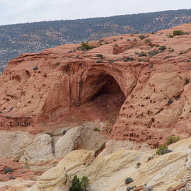 Natural Arch in Desert Landscape by Brandon Wichmann
