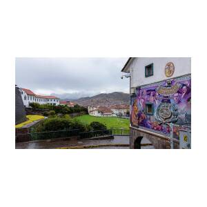 Street Scene with Colorful Mural by Brandon Wichmann Street Scene with Colorful Mural by Brandon Wichmann