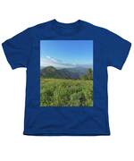 Mountain View with Wildflowers Youth T-Shirt