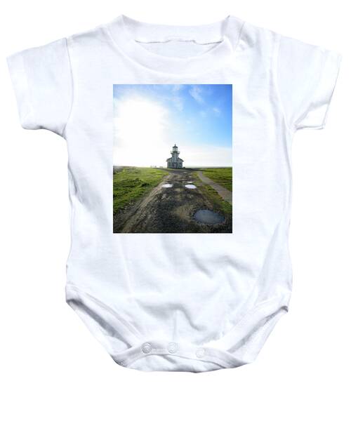 Lighthouse Under A Bright Sky Baby One-Piece