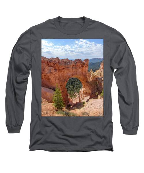 Majestic Natural Rock Arch In Bryce Canyon National Park Long Sleeve T-Shirt