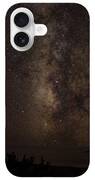 Milky Way Over Tranquil Shoreline iPhone Case