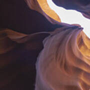 Antelope Canyon Curves And Light Play Art Print