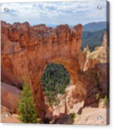 Majestic Natural Rock Arch In Bryce Canyon National Park Acrylic Print