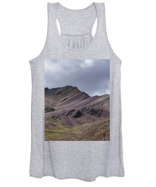 Majestic Andean Mountainscape With Colorful Striations Women's Tank Top