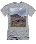 Majestic Andean Mountainscape With Colorful Striations T-Shirt