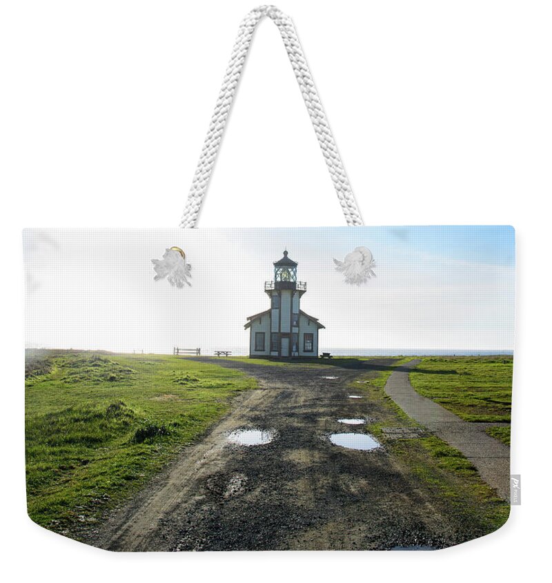 Lighthouse Under A Bright Sky Weekender Tote Bag