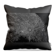 Lunar Surface Craters In Detail Throw Pillow