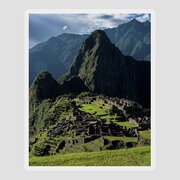 Majestic Ruins In A Mountain Valley Sticker