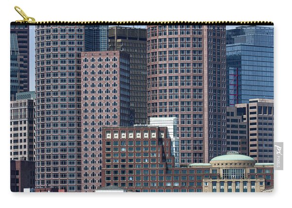Boston Skyline by the Water Zip Pouch