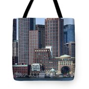 Boston Skyline by the Water Tote Bag