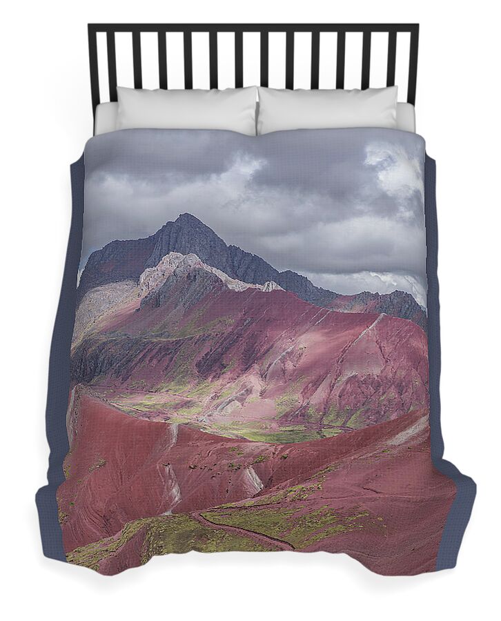 Majestic Colorful Mountain Range Duvet Cover