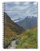 Trail Through Majestic Mountain Landscape To Dead Woman's Pass Spiral Notebook