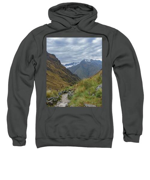Trail Through Majestic Mountain Landscape To Dead Woman's Pass Sweatshirt
