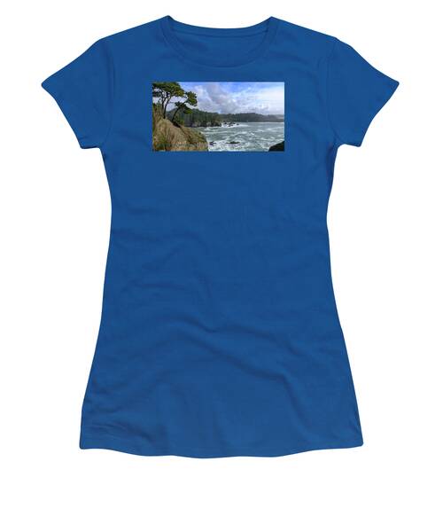 Coastal Serenity With Rugged Cliffs Women's T-Shirt