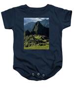 Majestic Ruins In A Mountain Valley Baby One-Piece