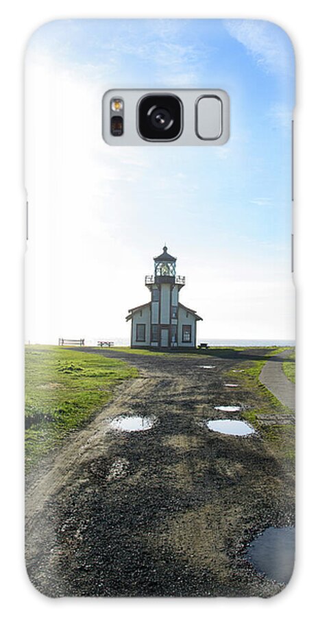 Lighthouse Under A Bright Sky Galaxy Case
