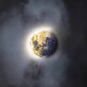 Celestial Moon in Ethereal Glow by Brandon Wichmann Celestial Moon in Ethereal Glow by Brandon Wichmann