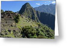 Machu Picchu In Sunlit Splendor Greeting Card