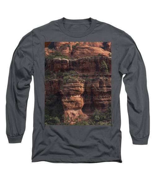 Majestic Red Rock Formations In Sedona Arizona Long Sleeve T-Shirt
