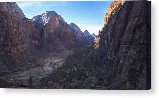 Breathtaking Valley Vista in Zion National Park Canvas Art Print by Brandon Wichmann