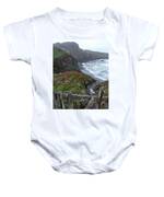 Rocky Coastline With Vibrant Foliage Baby One-Piece