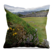 Saqsaywaman In Cusco Peru Throw Pillow