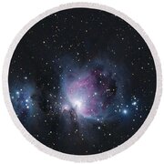 Cosmic Dance Among The Stars Round Beach Towel