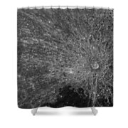 Lunar Surface Craters In Detail Shower Curtain