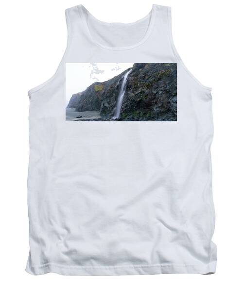 Secluded Coastal Waterfall Cascade Tank Top