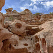 Majestic Rock Formations In Capitol Reef National Park Poster