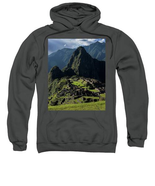 Majestic Ruins In A Mountain Valley Sweatshirt