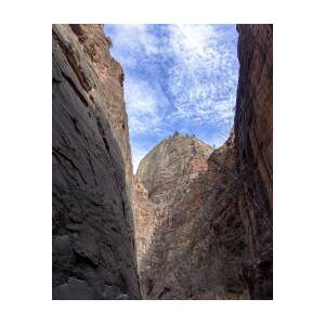 Towering Canyon Cliffs and Blue Sky by Brandon Wichmann Towering Canyon Cliffs and Blue Sky by Brandon Wichmann